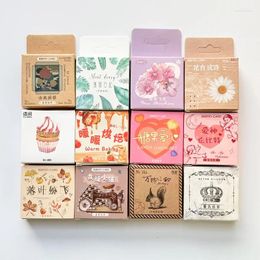 Gift Wrap 45/46 Pcs DIY Box Package Stickers Kawaii Mini Various Styles Fresh Retro Handbook Diary Decorative Seal 4CM