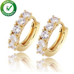 Men Women Earrings Hoop Huggie Luxury Designer Jewelry Hip Hop Gold Silver Fashion Earings Iced Out Diamond Earring orecchini firm232a