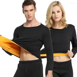 Men's Thermal Underwear Men 2024 Winter Women Long Johns Fleece Base Layer Sets Keep Warm In Cold Weather Size L To 6XL