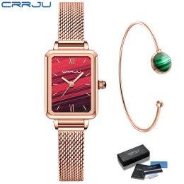 1 Set Bracelet watch Genuine Stainless Steel Strap Green Malachite Japan Quartz Lady Full Steel Rose Gold Women Watches