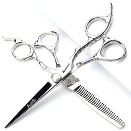 Tools Genuine Sharon Tice 6inch Hairdressing Scissors Flat Scissors Thinning Scissors Shredding Shears Set Hair Stylist Special