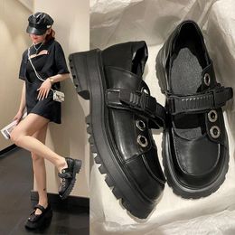 Dress Shoes 2024 Japanese Vintage Mary Jane Thick Soles Big Head Buckle Sweet Single Zapatos De Mujer