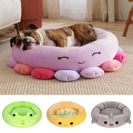 Mats Cartoon Pet Bed Winter Warm Soft Plush Thickened Blanket Mat Cat Nest Sofa Cute Dog Kennel Washable Sleep Mat Pet Supplies