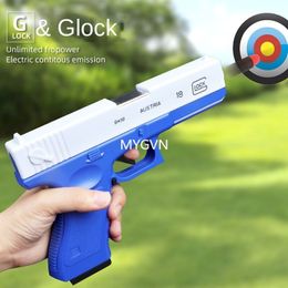 Toy Manual EVA Soft Bullet Foam Dart Shell Ejection Pistol Blaster Shooting Toy Gun Firing With Silencer For Children Kid Adult CS Fighting 002