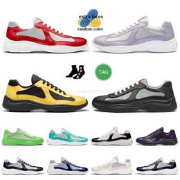 fashion designer sneakers Running Shoes America Cup high top Low soft casual shoe Black yellow white mens womens shoes Runner Trainers man big size sneakers trainer