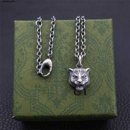 Jewlery Designer High Quality designer Jewellery necklace 925 silver chain mens womens Pendant skull tiger with letter necklaces fashion gift