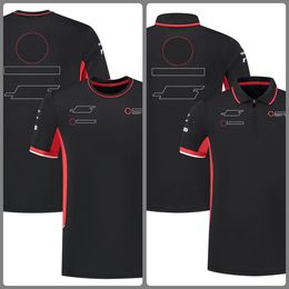 2024 f1 racing suit Formula One team drivers with the same men's short-sleeved T-shirt Polo customization.