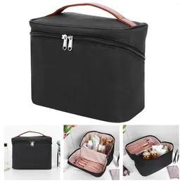 Cosmetic Bags Nylon Makeup Bag Large Capacity With Adjustable Divider For Women Travel Case Handle Organizer Storage