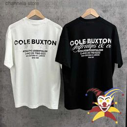 Men's T-Shirts Cole Buxton T-Shirt Men Women 1 1 Best Quality Summer Style Loose CB T Shirt Tee T240227