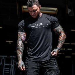 Men's T-Shirts Mens Summer Gym Cotton Running T Shirt Fitness Tee Casual Short Sleeve t Shirt Training Sports Clothing Male Lightweight Tops T240227