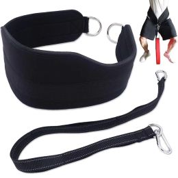 Lifting Fitness Weight Lifting Belt with Heavy Duty Strap Thick Neoprene Dip Belt Home Gym Pull Up Squat Crossfit Bodybuilding Training