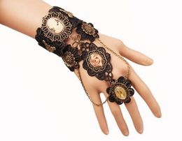 European and American vintage lace bracelet women039s steam engine gear hand ornaments band ring stylish classic elegant9505833
