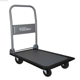 Shopping Carts Olympia Tools 300 pound capacity heavy-duty multi-purpose rolling car blue/gray Q240227