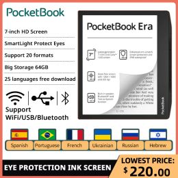 Speakers Pocketbook Ebook 7 Inch E Ink 1200 Screen 26 Languages Ereader Speaker Bluetooth Side Reader Era Shine Control Buttons 64GB