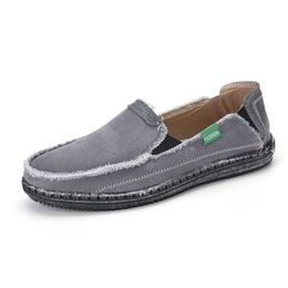 GAI Popular Designer Casual Shoes for Men GAI Denim Slip-on Blue Grey Brown Mens Trainers Old Dirty Style Outdoor Sports Sneakers Big Size 39-48