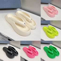 Free shipping Summer Women designer slides Flip Flops slippers pantoufle Platform shoes Bread EVA Rubber Thick Bottom comfort famous beach slide sliders sandals