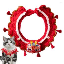Dog Collars Dragon Year Scarf Scarves Lucky Pet Spring Festival Costume R Supplies For Rabbits Pets Cats
