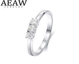 Round Cut 03ctw 3mm F Colour Lab Grown s Diamond Engagement Ring Wedding Band in 10K White Gold And Silver For Women 2202235319373