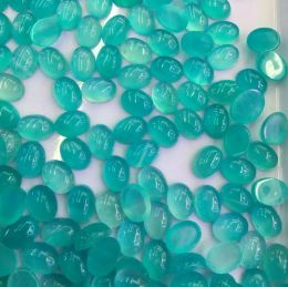 Beads Wholesale 10pcs/pack Natural Amazonite 6x8mm 10x12mm 10x14mm Oval Semi Precious Gemstone Cabochon,Jewelry Bead Ring Face