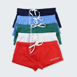 Men's Swimwear Stretch Breathable Swim Shorts Front Cross Design Warm Smooth Comfortable Swimsuit S/M/L/XL/XXL Water Sport Equipment