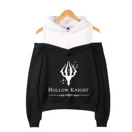 Sweatshirts Hollow Knight Off Shoulder Hoodies Women Fashion Long Sleeve Hooded Sweatshirts 2019 Hot Sleeve Casual Trendy Streetwear Clothes