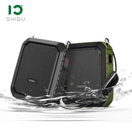 Speakers SHIDU 18W Portable Wireless Bluetooth Speaker Waterproof Voice Amplifier With UHF Microphone For Teacher Support TF M800