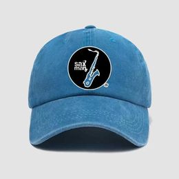 Ball Caps Luxury fashion brand saxophone printed baseball cap unisex snap on hat outdoor hip-hop hat mens adjustable casual hat J240226