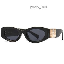 fashion sunglasses miu womens personality Mirror leg metal large letter design multicolor SMU09 11WS Brand glasses factory outlet Promotional special ZW6J