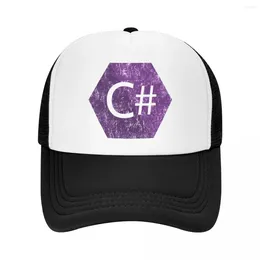 Ball Caps Vintage C# C Sharp Programmer Baseball Cap Mountaineering In Hat Man Luxury Male Women'S