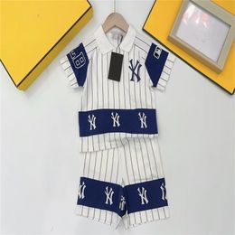 Designer Children's POLO clothing set Summer Boys T-shirt Shorts High-grade cotton T short soft T-shirt Children's size 90cm-150cm brand set b27