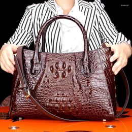 Evening Bags Women's Leather Handbag Women Ladies Bag Pattern Handbags Designer Tote-handle Briefcase Female