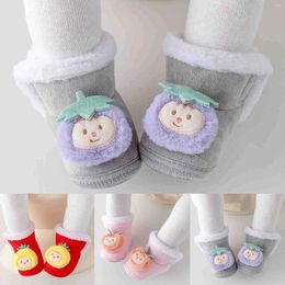 Boots Cute Born Baby Boy Shoes Soft Winter Toddler Boys And Girls With Cashmere Socks Warm