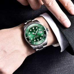 Pagani design água fantasma retro luminosa mãos moda diamante display masculino relógios de pulso mecânicos relógio superior male253b