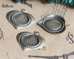 BoYuTe 100Pcs 10MM Cabochon Base Tray Blank Charms Pendant Vintage Fashion Diy Jewellery Accessories5868251