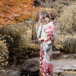 Ethnic Clothing Japanese Dinner Cosplay Dress Kimono And Wind Yukata Vintage Pography Travel