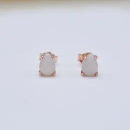 Stud Earrings Han Hao S925 Sterling Silver Upgrade Your Look With These Stunning Micro-Inlaid Moonstone - Amazon -Seller