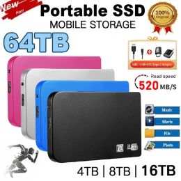 Boxs Original Portable SSD 2TB External Hard Disk 1TB USB 3.0 Interface High Speed Storage Hard Drive for Laptops/Phones/Desktops