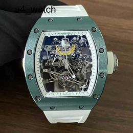 Highend Wrist Watch Leisure Wristwatch RM Watch RM38-01 Series 42.7mm Manual Rare Dark Green Ceramic Rm3801 Tourbillon Limited