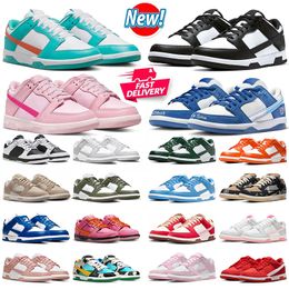 Casual Shoes Low Designer for Men Women Panda White Black Triple Pink Grey Fog University Blue Fire Red Sandrift Bacon mens trainers outdoor sports sneakers