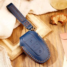 Car Key Leather Case Cover Fob for For Peugeot 2008 3008 4008 5008 308 408 508 Citroen C1 C2 C4 C6 C3-XR Picasso Grand DS3 DS5