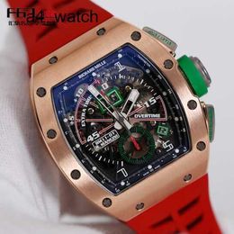 Highend Wrist Watch Leisure Wristwatch RM Watch Rm11-01 Automatic Mechanical Watch Rm1101 Mancini Mens 18k Rose Gold Time Code Automatic Machinery World