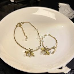 Collana di perle Ape Bracciale vintage in oro Collane di design Regalo s