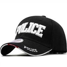 Ball Caps New Police Mens Tactical Hat T Baseball Hat Mens Gorras Para Hombre Womens Snapback Bone Masculino Military Hat Letter J240226