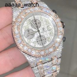 Diamonds Ap 11 2023 Watch Vvs Moissanite Styles Iced Out Best Quality Eta Luxury Watches Rose Gold Silver 2 Tone Pass Test Automatic Iced Out Watch with Box Emmawatch