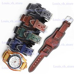 Watch Bands Cowhide Smart for Men Band Bracelet 24mm 20mm 22mm Pallet Leather Strap Bracelets bands 18mm 19mm 21mm T240227