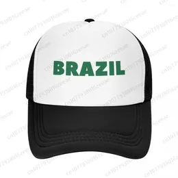 Berets Brazil Mesh Baseball Cap Summer Outdoor Men Women Fashion Sport Hats Hip Hop Trucker