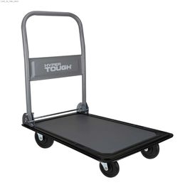 Shopping Carts Olympia Tools 300 pound capacity heavy-duty multi-purpose rolling car blue/gray Q240228