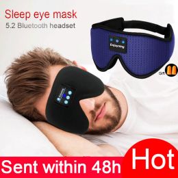 Clipboard New 3d Wireless Music Headphone Sleep Breathable Smart Eye Mask Bluetooth Headset Call with Mic for Ios Android Dropshipping