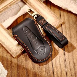 Car Key Leather Case Cover Fob Holder for For Geely Azkarra Tugella FY11 2019 2020 Atlas Pro New Emgrand GS X6 SUV EC7