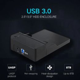 Boxs 3.5 inch HDD Case SSD Adapter USB 3.0 to SATA II for Samsung Hard Disk Drive Box 3.5 External Storage HDD Enclosure with UASP